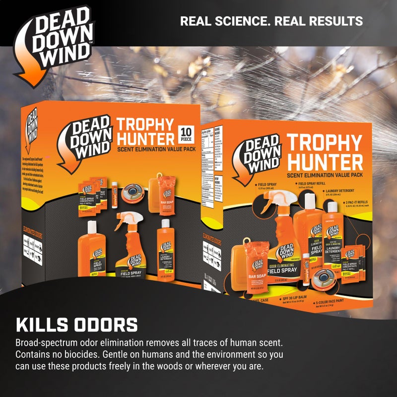 DEAD DOWN WIND Trophy Hunter Scent Eliminator, 10 Piece Kit - Image 3